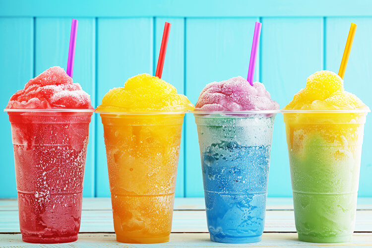 colored slushies